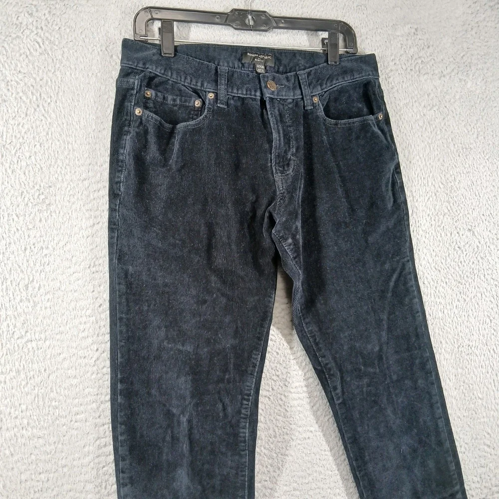Banana Republic Slim Fit Corduroy Pants 32x30 Navy‎ Blue